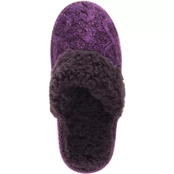 MUK LUKS Womens Perlyn Scuff SlippersPurple