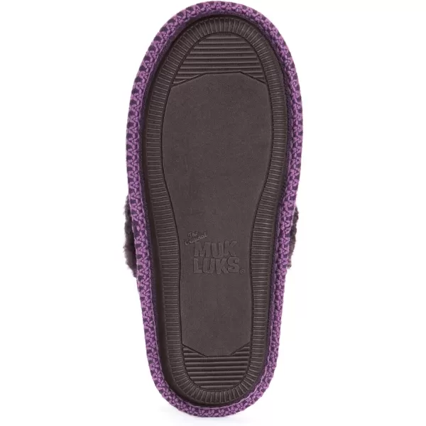 MUK LUKS Womens Perlyn Scuff SlippersPurple