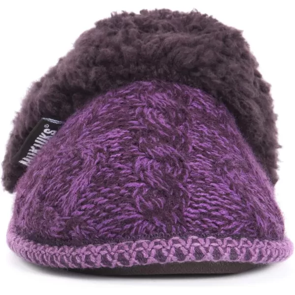 MUK LUKS Womens Perlyn Scuff SlippersPurple