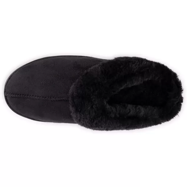 MUK LUKS Womens Polysuede ClogBlack