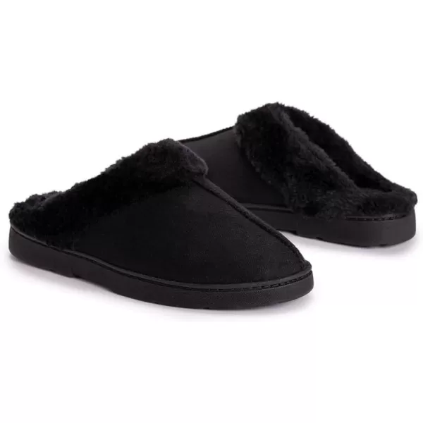 MUK LUKS Womens Polysuede ClogBlack