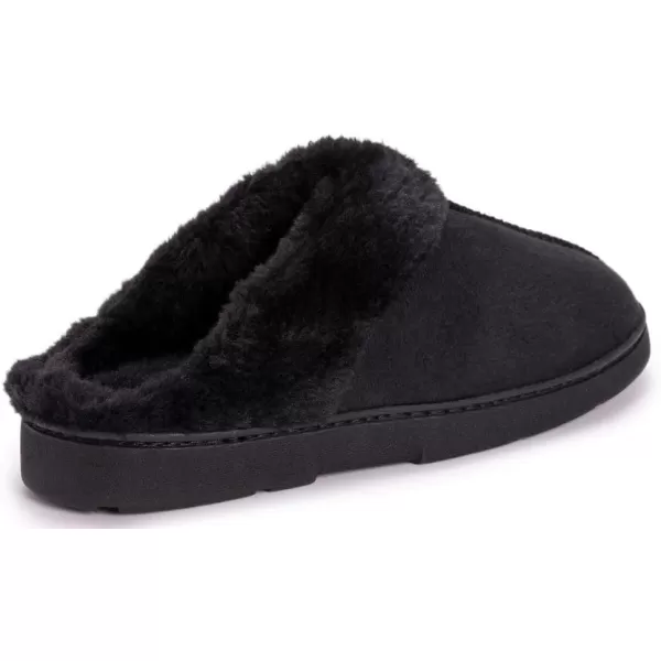 MUK LUKS Womens Polysuede ClogBlack