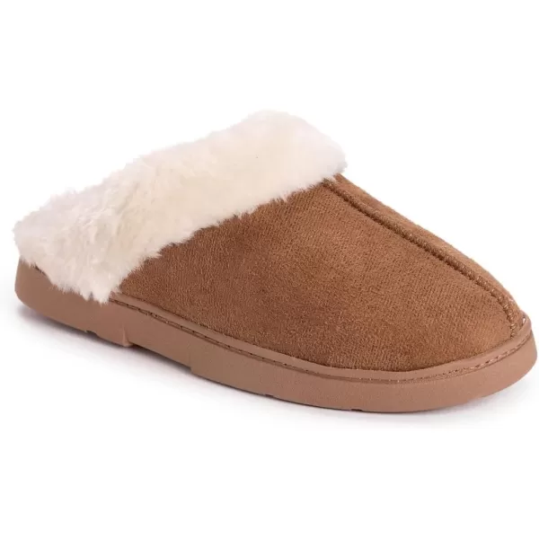 MUK LUKS Womens Polysuede ClogCaramel