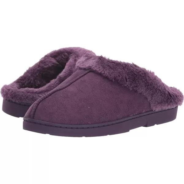 MUK LUKS Womens Polysuede ClogGrape