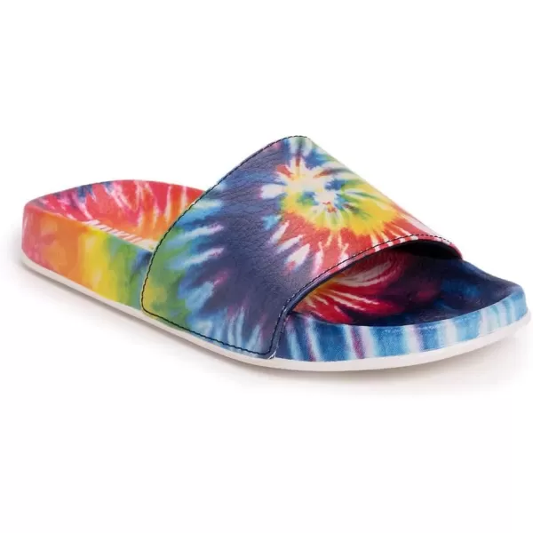 MUK LUKS Womens Pool Party Slide SandalTie Dye
