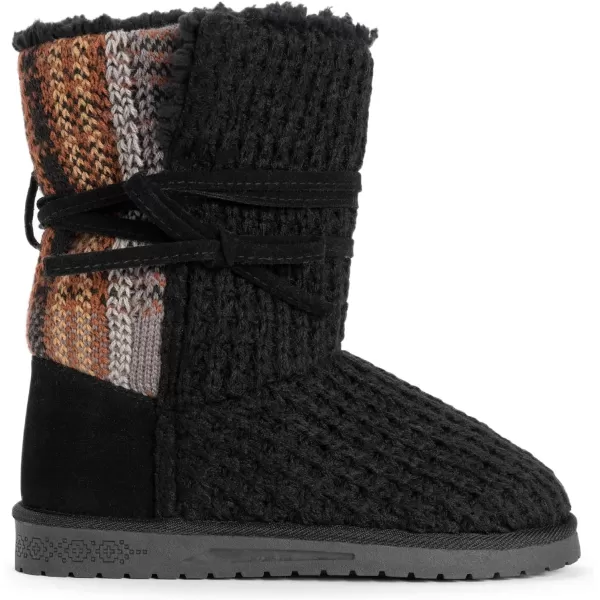 MUK LUKS Womens Pull on Fashion BootBlack Plaid