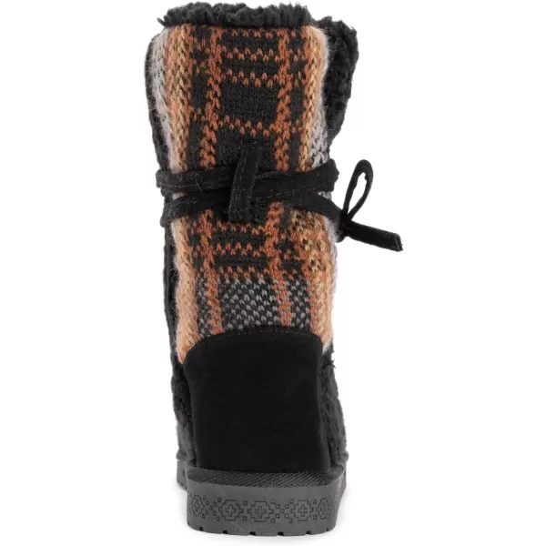 MUK LUKS Womens Pull on Fashion BootBlack Plaid