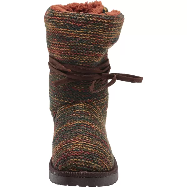 MUK LUKS Womens Pull on Fashion BootBrown Multi