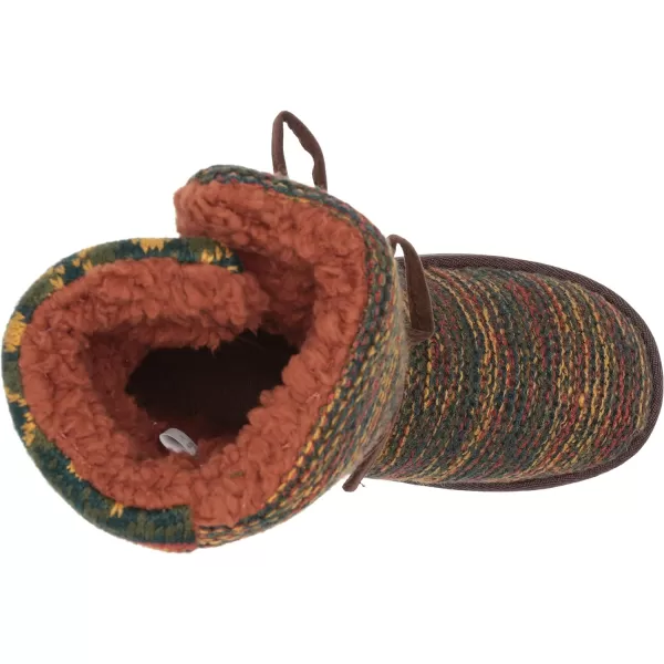 MUK LUKS Womens Pull on Fashion BootBrown Multi