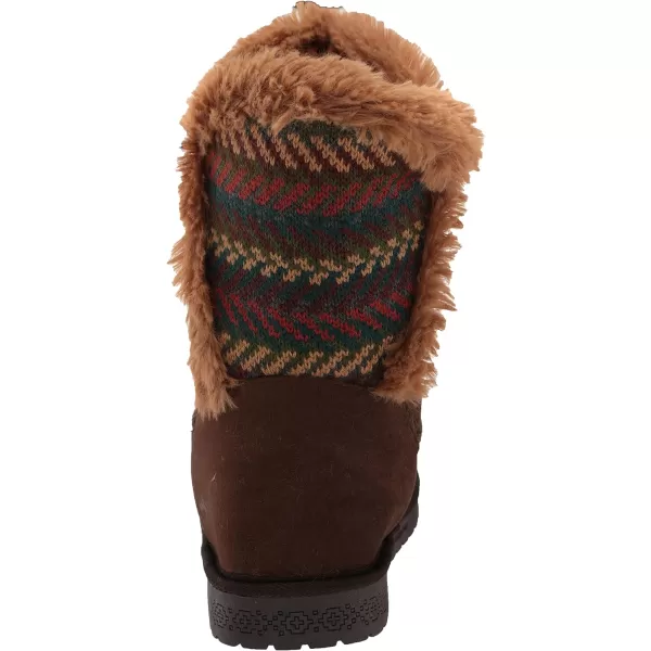 MUK LUKS Womens Pull on Fashion BootBrownSpice