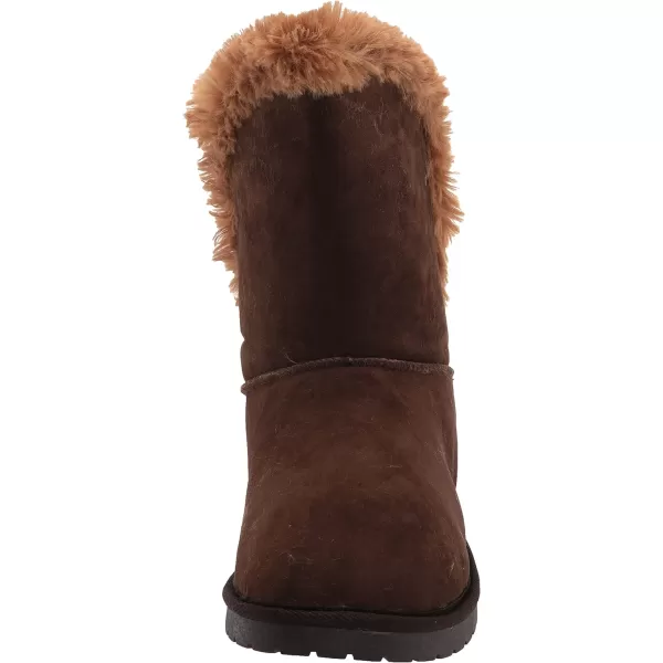 MUK LUKS Womens Pull on Fashion BootBrownSpice