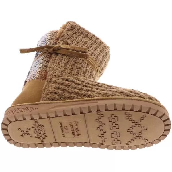 MUK LUKS Womens Pull on Fashion BootCamel Plaid