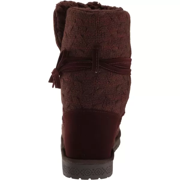 MUK LUKS Womens Pull on Fashion BootChocolate Chip Marl