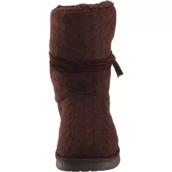 MUK LUKS Womens Pull on Fashion BootChocolate Chip Marl