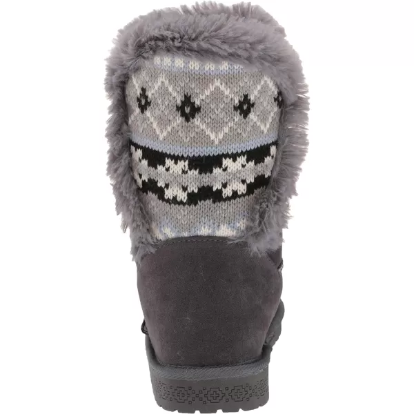 MUK LUKS Womens Pull on Fashion BootDark Grey