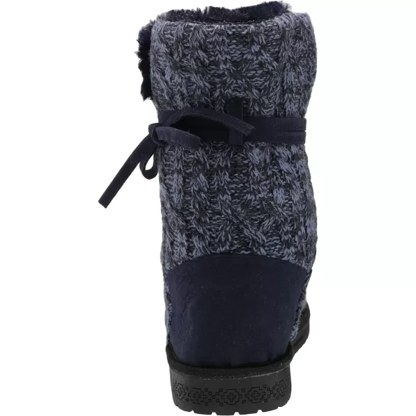 MUK LUKS Womens Pull on Fashion BootDenim Blue