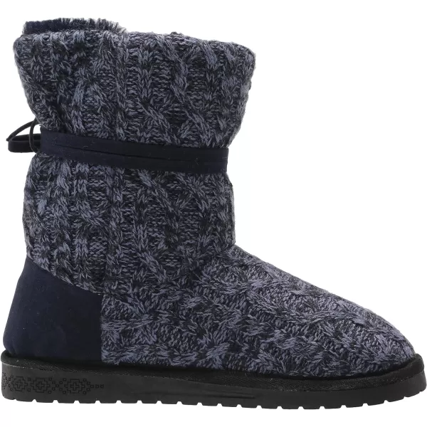 MUK LUKS Womens Pull on Fashion BootDenim Blue