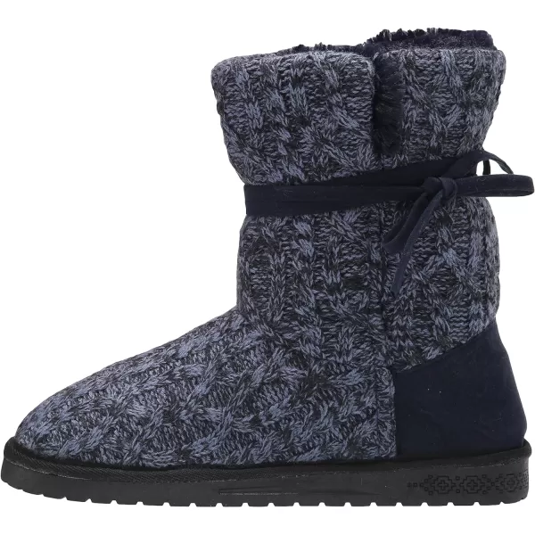 MUK LUKS Womens Pull on Fashion BootDenim Blue
