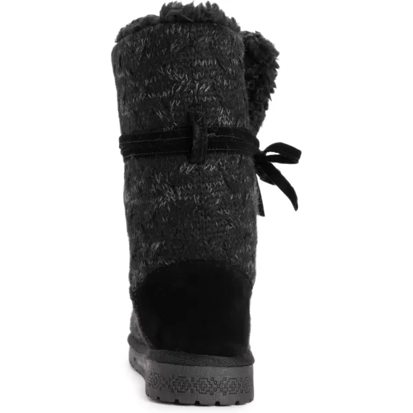 MUK LUKS Womens Pull on Fashion BootEbony Marl