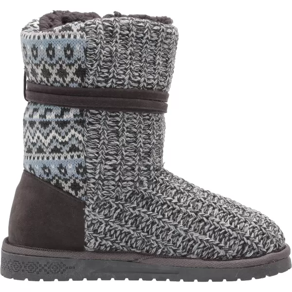 MUK LUKS Womens Pull on Fashion BootHeather Grey