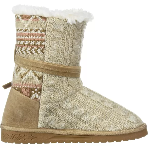 MUK LUKS Womens Pull on Fashion BootLight Brown