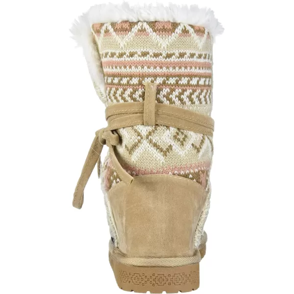 MUK LUKS Womens Pull on Fashion BootLight Brown