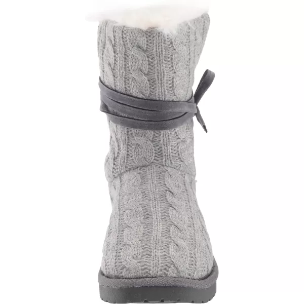 MUK LUKS Womens Pull on Fashion BootLight Grey