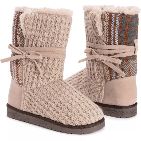 MUK LUKS Womens Pull on Fashion BootStone Plaid