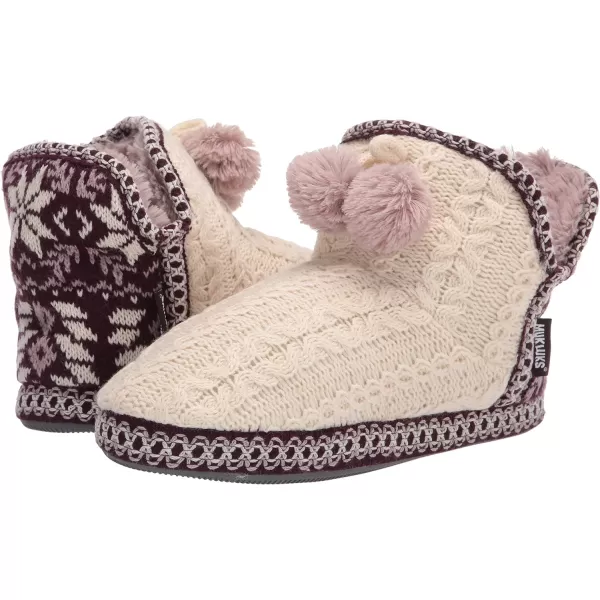 MUK LUKS Womens Pull on SlipperAubergine