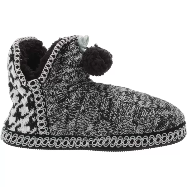 MUK LUKS Womens Pull on SlipperBlackMint