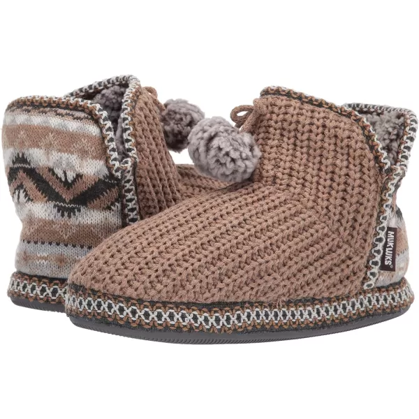 MUK LUKS Womens Pull on SlipperCamel