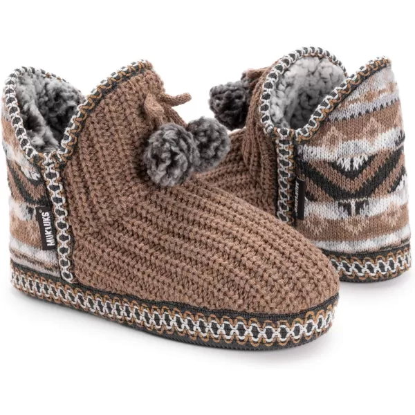 MUK LUKS Womens Pull on SlipperCamel