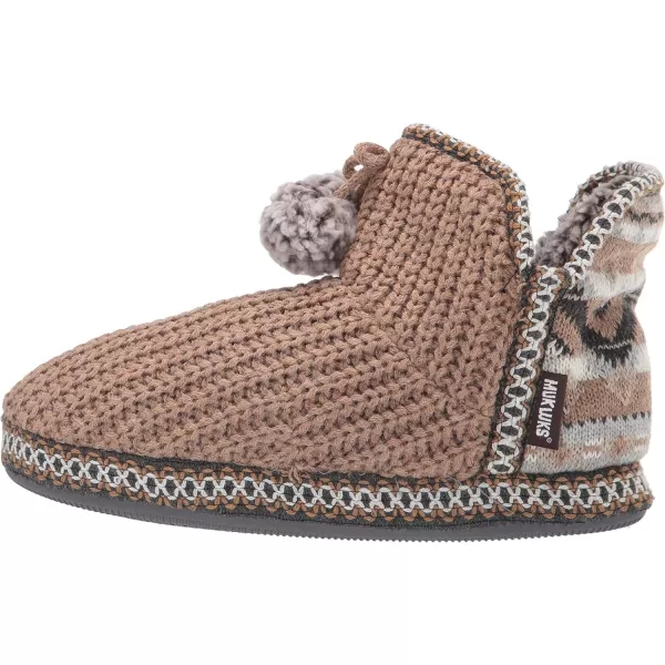 MUK LUKS Womens Pull on SlipperCamel