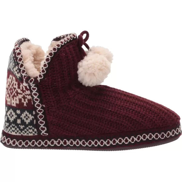 MUK LUKS Womens Pull on SlipperOxblood