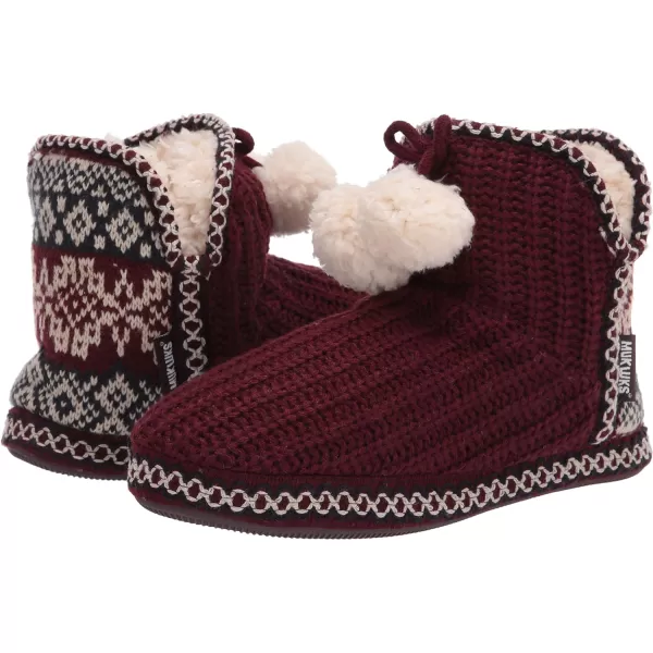 MUK LUKS Womens Pull on SlipperOxblood