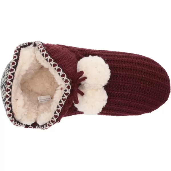 MUK LUKS Womens Pull on SlipperOxblood