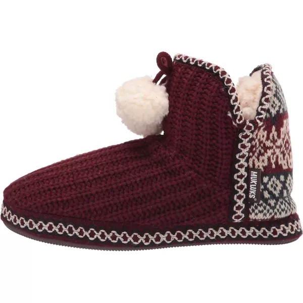 MUK LUKS Womens Pull on SlipperOxblood