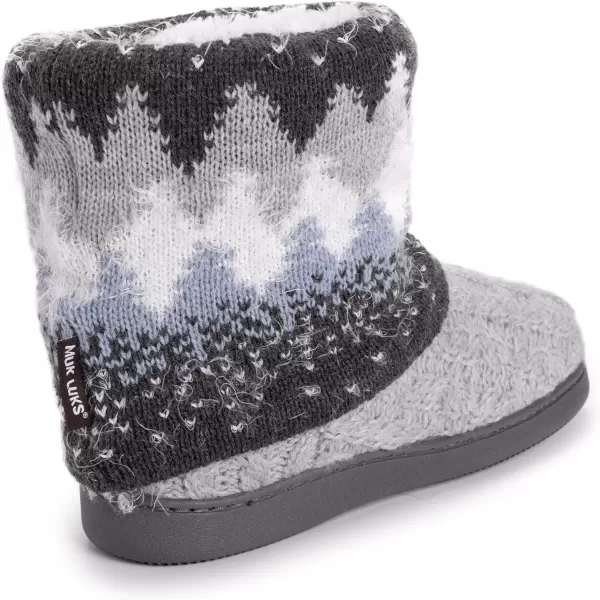 MUK LUKS Womens Raquel SlippersMedium Grey Heather