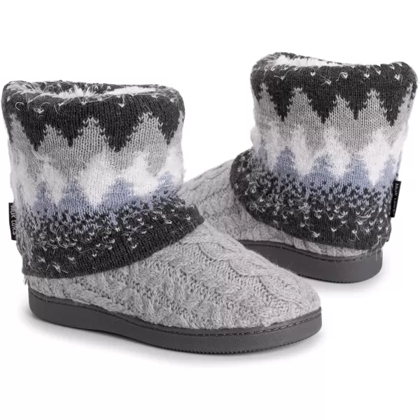 MUK LUKS Womens Raquel SlippersMedium Grey Heather