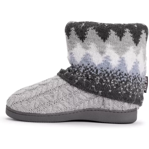 MUK LUKS Womens Raquel SlippersMedium Grey Heather