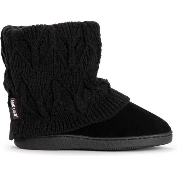 MUK LUKS Womens Raquel SlippersOxfordBlack