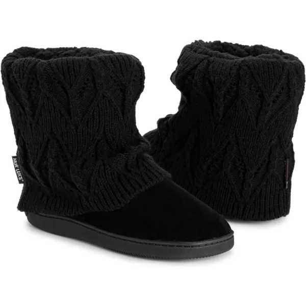 MUK LUKS Womens Raquel SlippersOxfordBlack