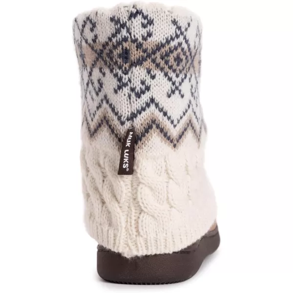 MUK LUKS Womens Raquel SlippersOxfordIvory