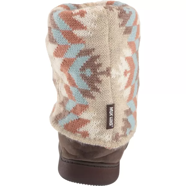 MUK LUKS Womens Raquel SlippersOxfordOatmeal Strpe