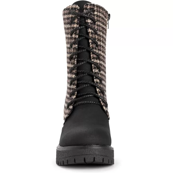 MUK LUKS Womens Riser Jazz BootsHoundstooth Black