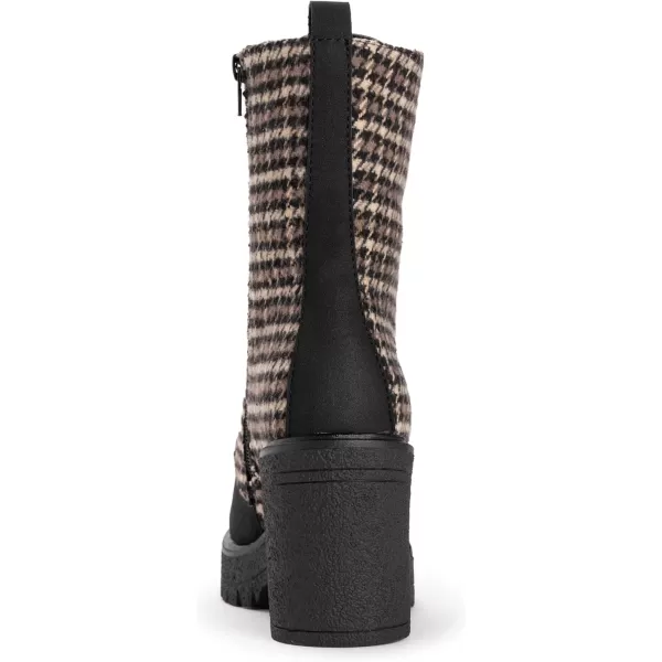 MUK LUKS Womens Riser Jazz BootsHoundstooth Black