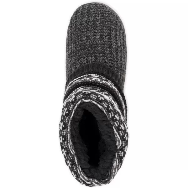 MUK LUKS Womens Rochelle SlippersBlackWhite Boho