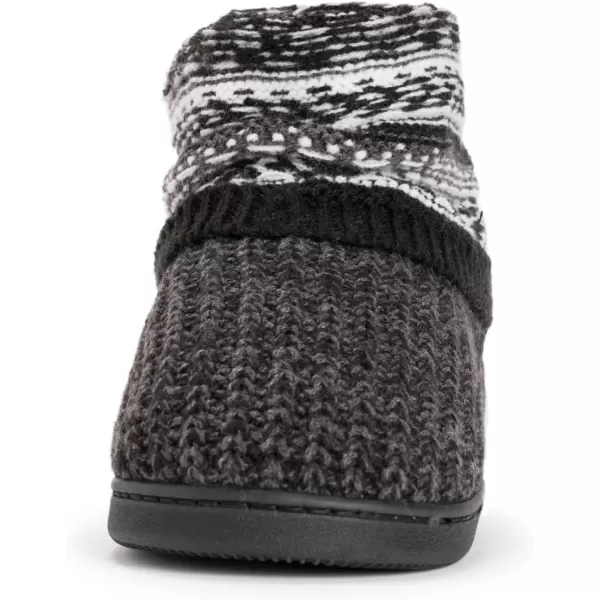 MUK LUKS Womens Rochelle SlippersBlackWhite Boho