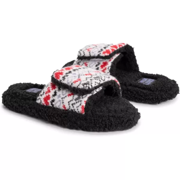 MUK LUKS Womens Romye Slide SlipperEbony