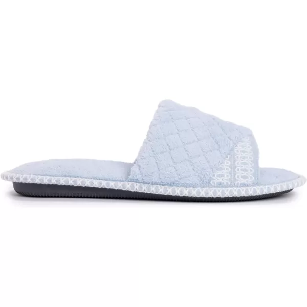 MUK LUKS Womens Sally Micro Chenille SlipperFreesia Blue